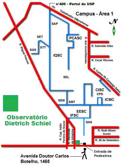 Mapa do Campus - Area 1